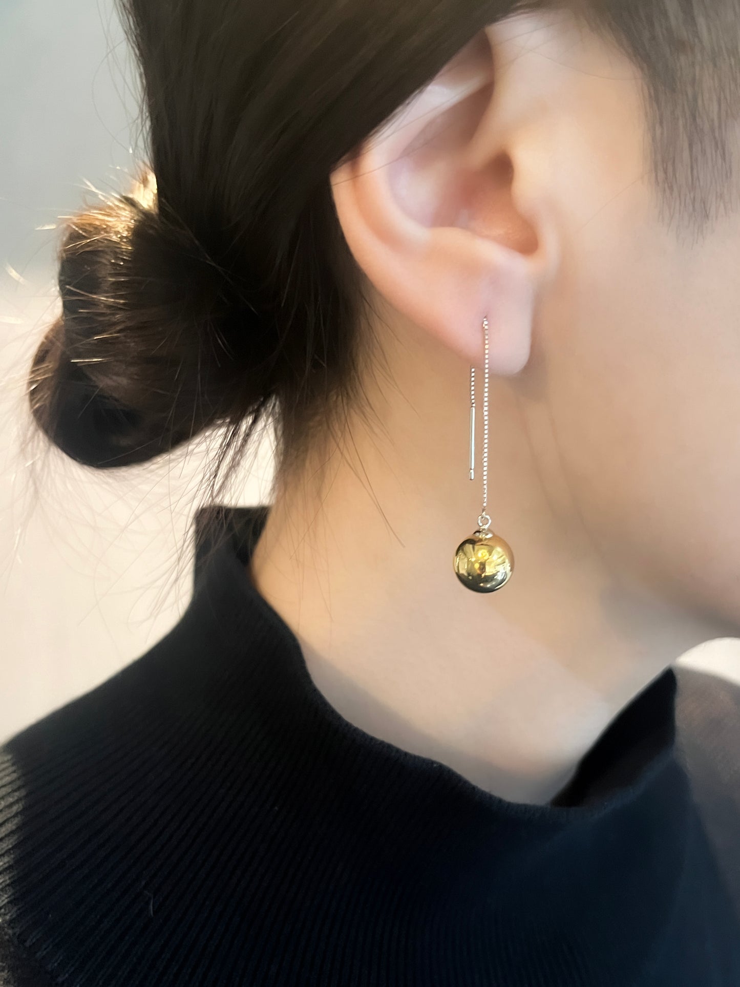 Boléro | Bolero | Pierced Earlings | K18YG, Pt900 | φ10.0mm