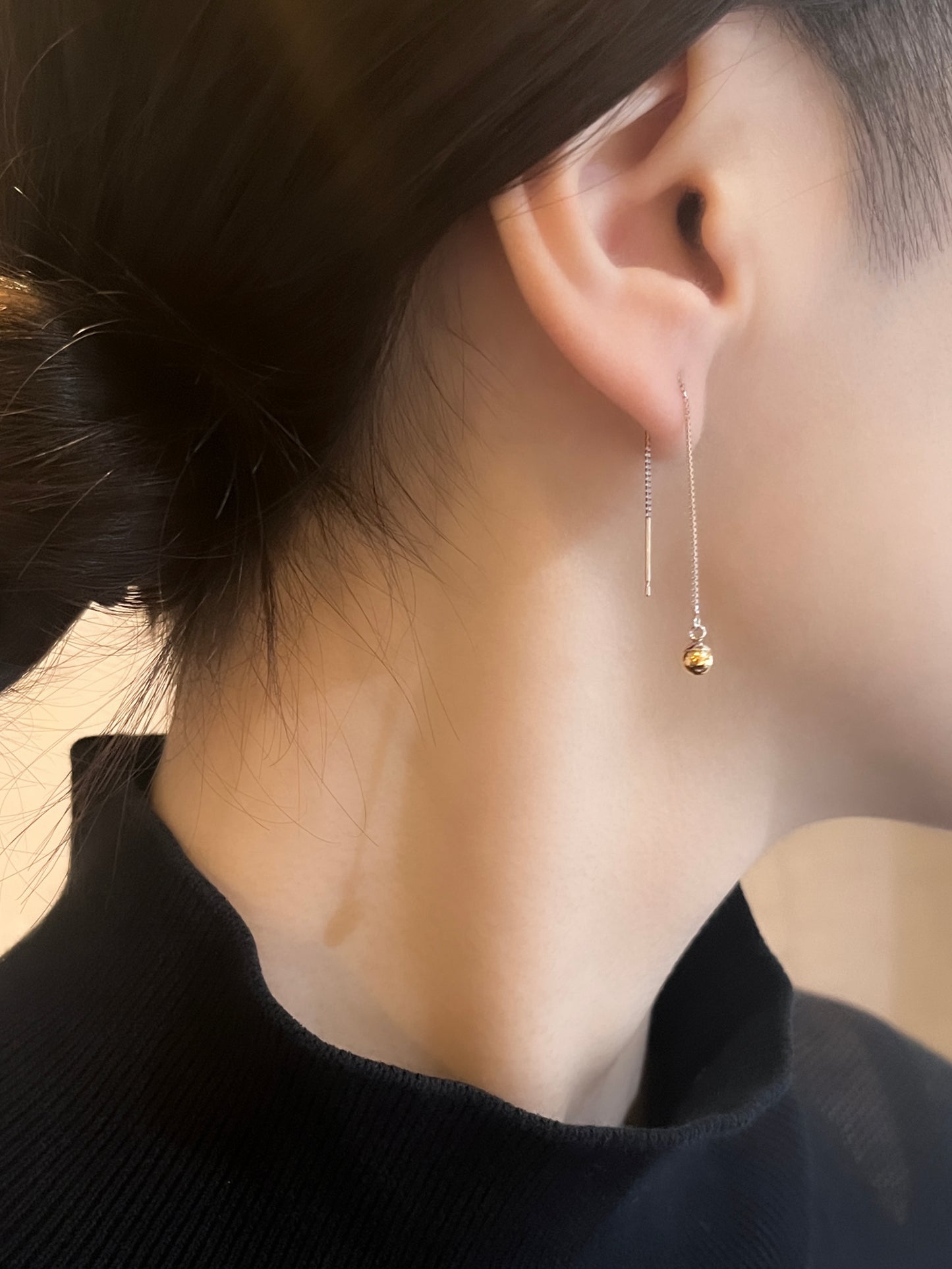 Boléro | Bolero | Pierced Earlings | K18YG, Pt900 | φ4.0mm