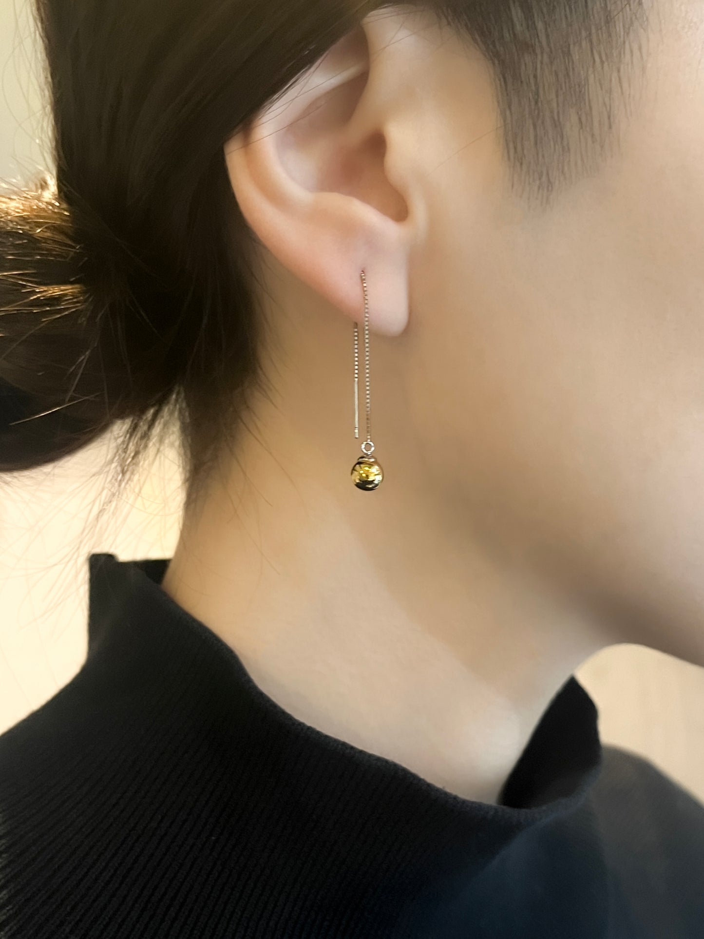 Boléro | Bolero | Pierced Earlings | K18YG, Pt900 | φ6.0mm