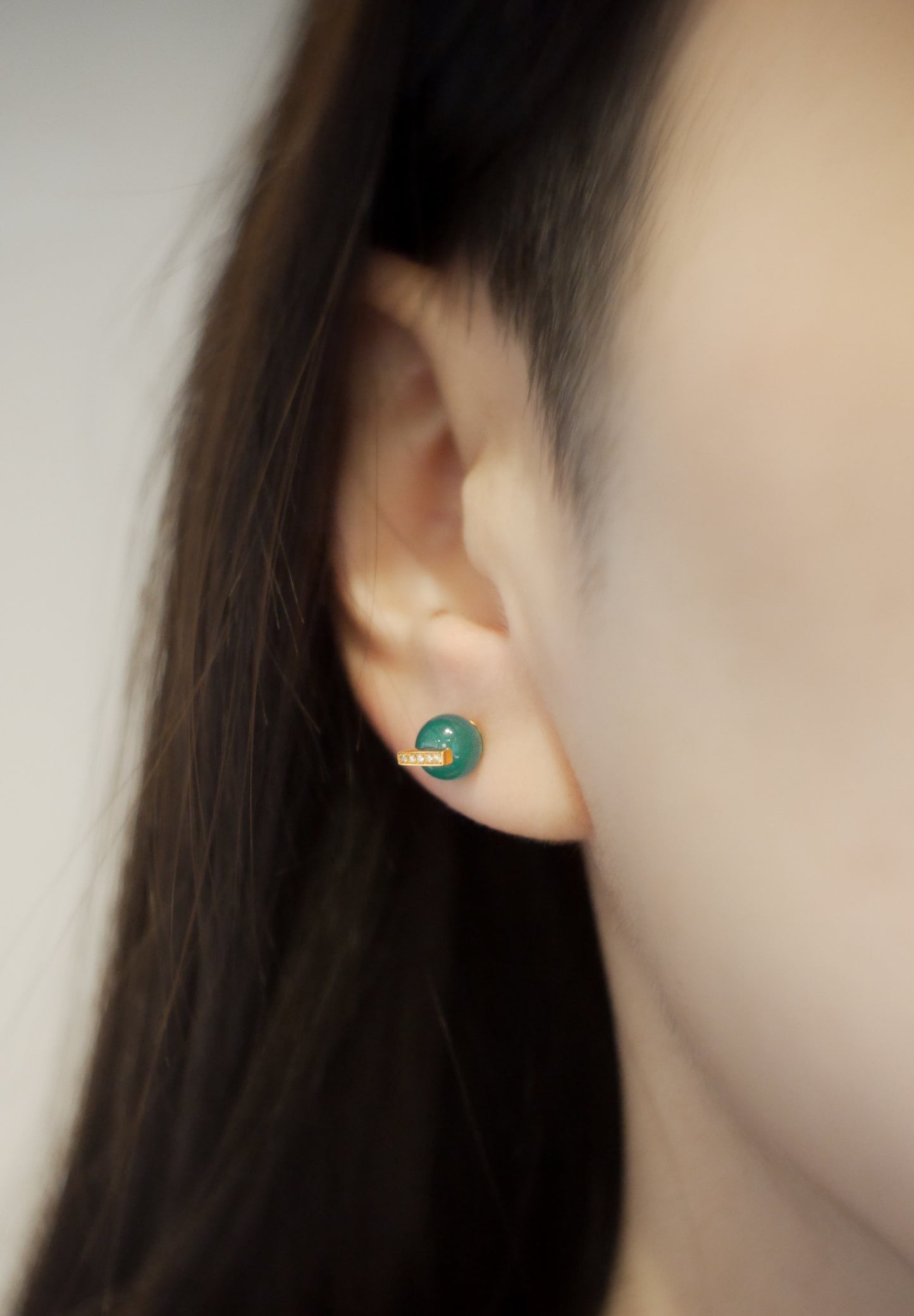 Behind The Mask | Pierced Earlings | Fresh Water Pearl, Diamond