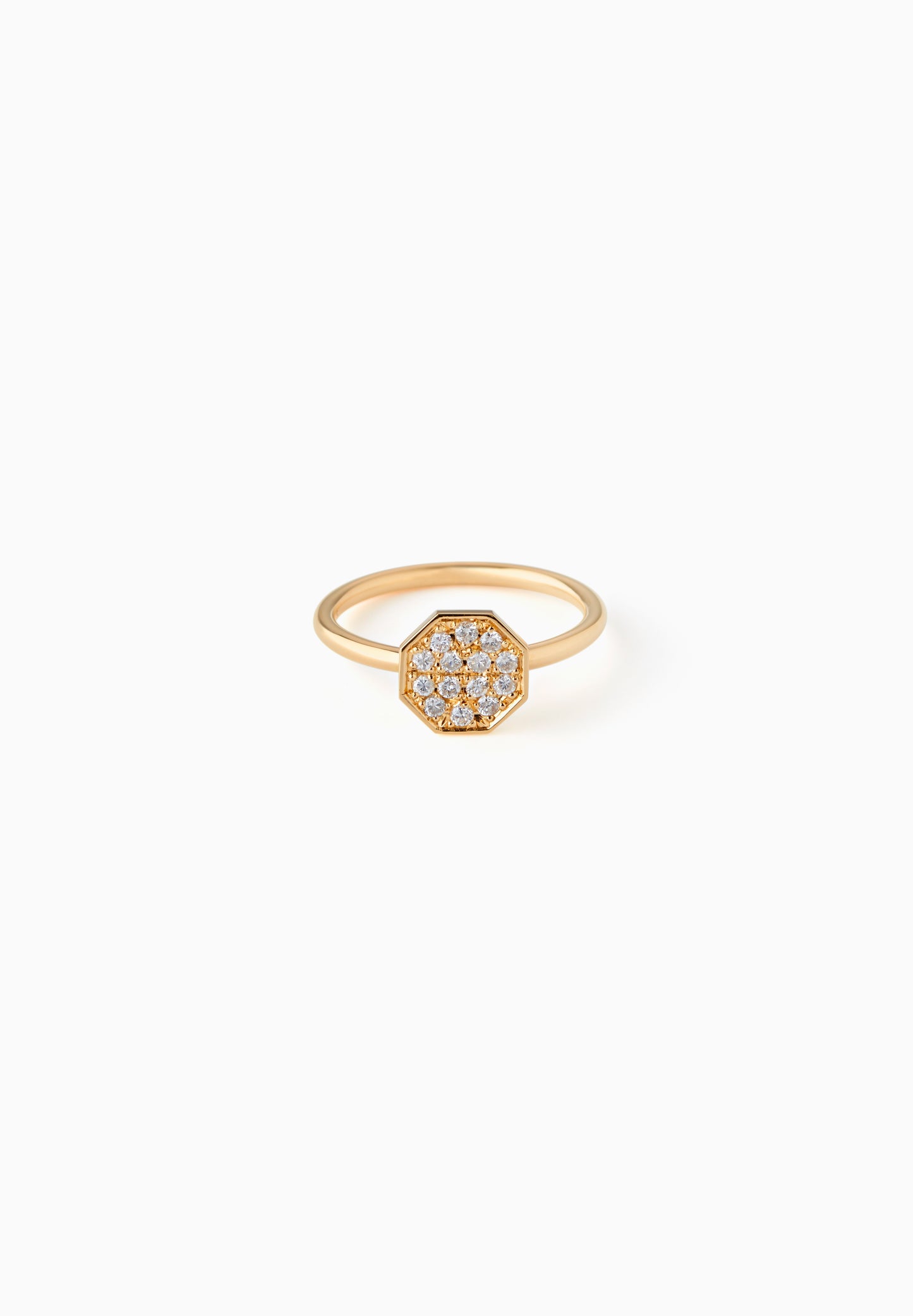 Octagon | Ring | K18YG, Diamond