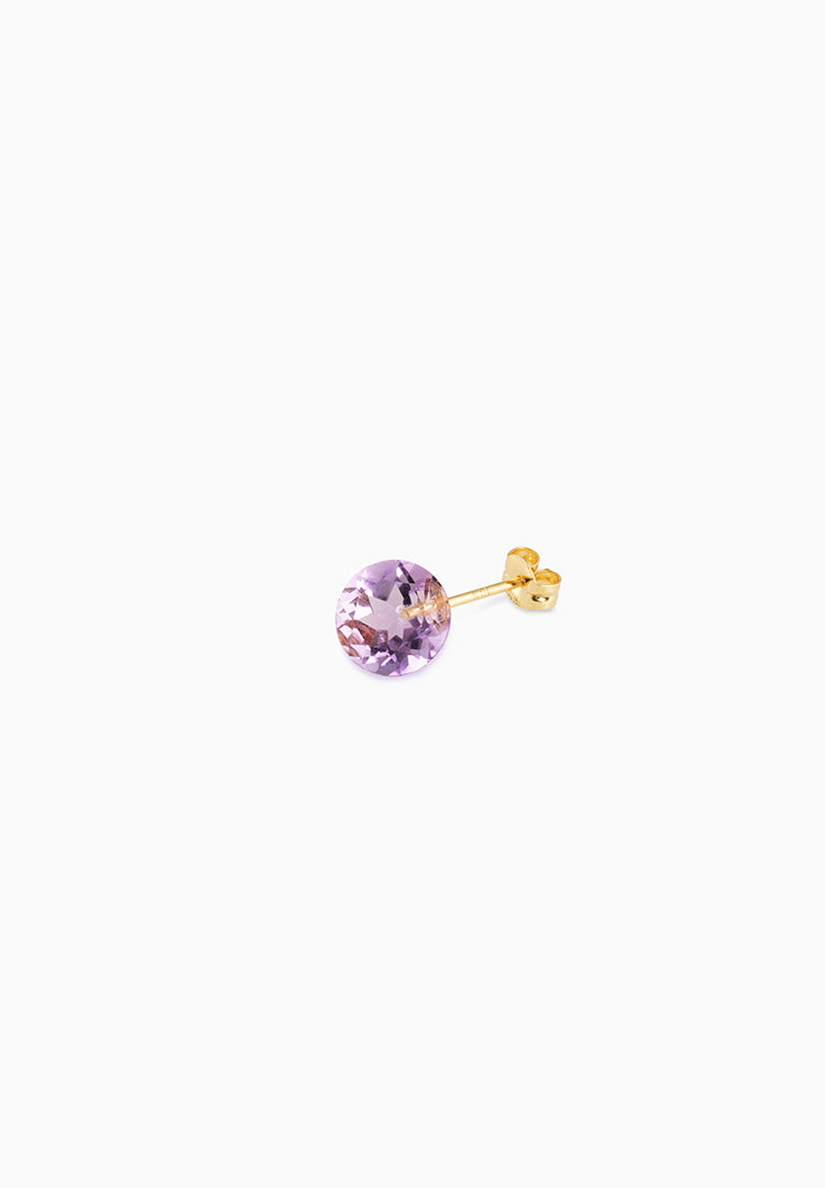 Opticks | Optics | Pierced Earlings | Amethyst | Purple