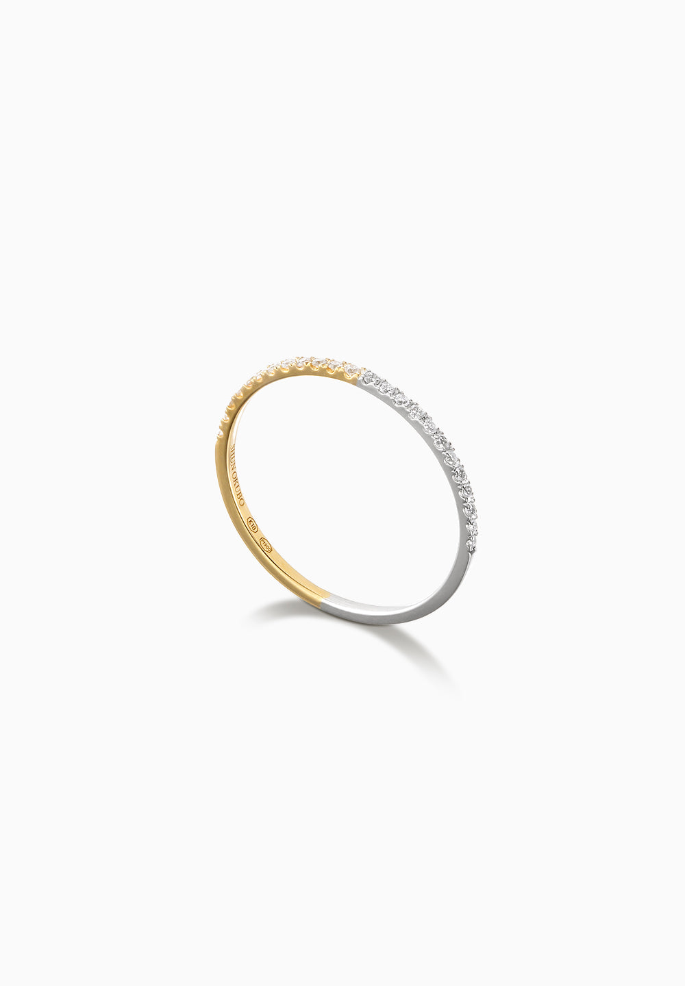 Moitiée Moitié Half Eternity | Moitier Moitier Half Eternity | Ring |  Pt900, K18YG | φ1.2mm