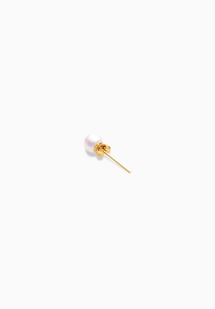 Maria | Maria | Pierced Earlings | K18YG, Akoya Pearl | 15mm