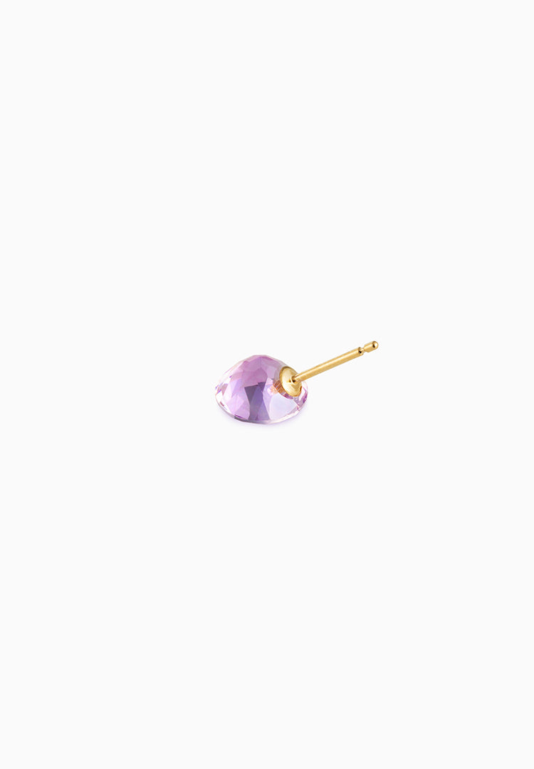 Opticks | Optics | Pierced Earlings | Amethyst | Purple
