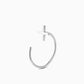 Cross | Pierced earrings | Sterling Silver | Small