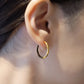 Eclipse | Eclipse | Pierced Earlings | K18YG, Black Rhodium Pl. | Φ2.0mm x 20mm