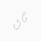 Cross | Pierced earrings | Sterling Silver | Small