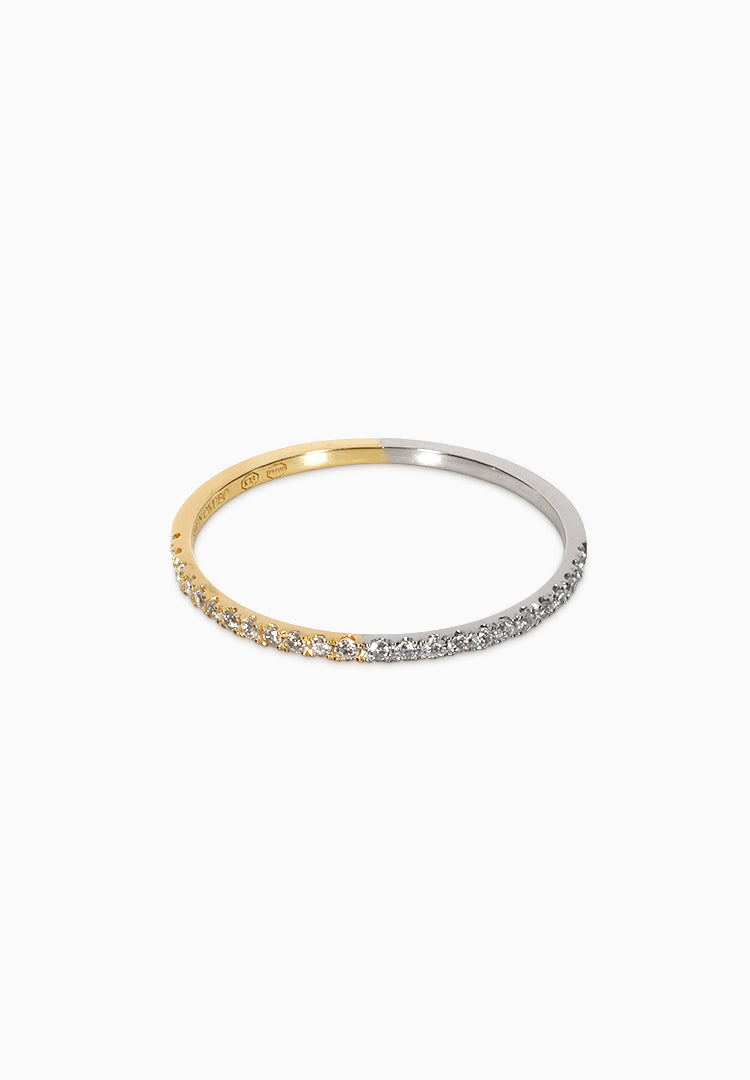 Moitiée Moitié Half Eternity | Moitier Moitier Half Eternity | Ring |  Pt900, K18YG | φ1.2mm