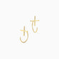 Cross | Cross | Pierced Earlings | K10YG | Large