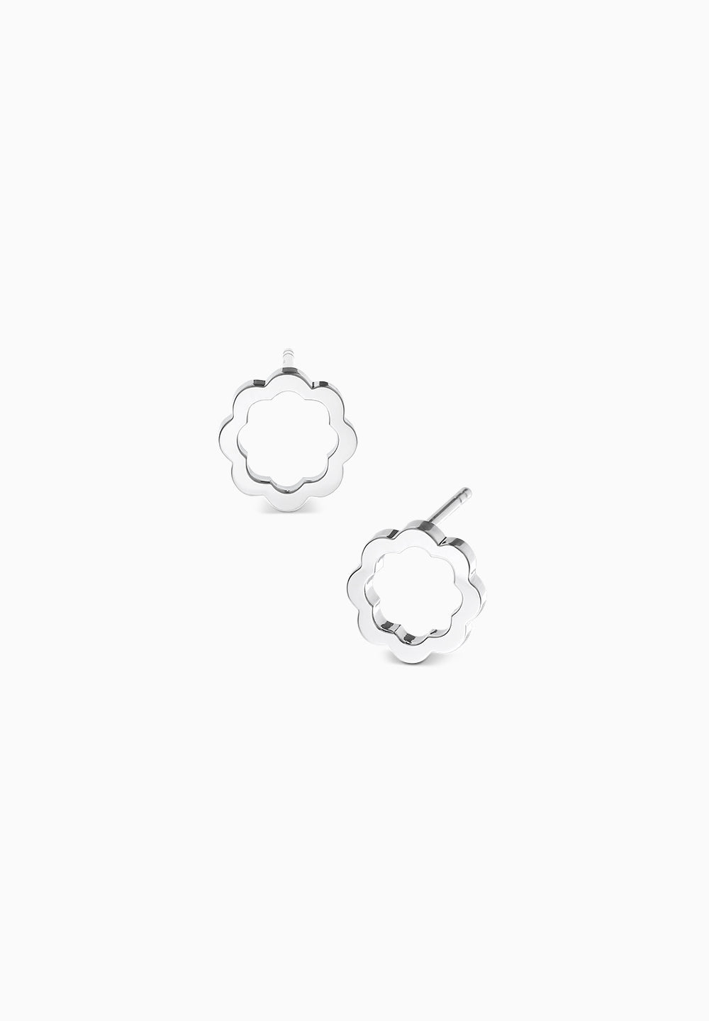 Flora | Flora | Pierced Earrings | Silver