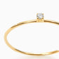 Wire with One Diamond | Wire Withwan Diamond | Ring | K18YG, Diamond