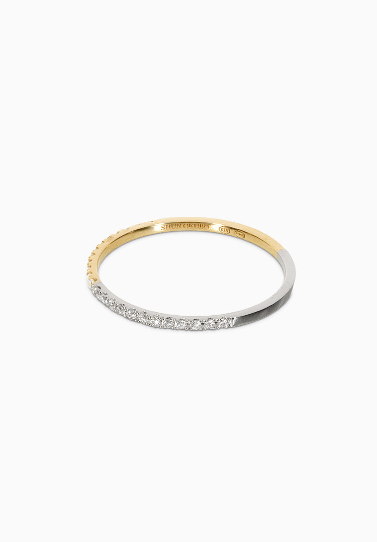 Moitiée Moitié Half Eternity | Moitier Moitier Half Eternity | Ring |  Pt900, K18YG | φ1.2mm