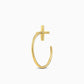 Cross | Cross | Pierced Earlings | K10YG | Small