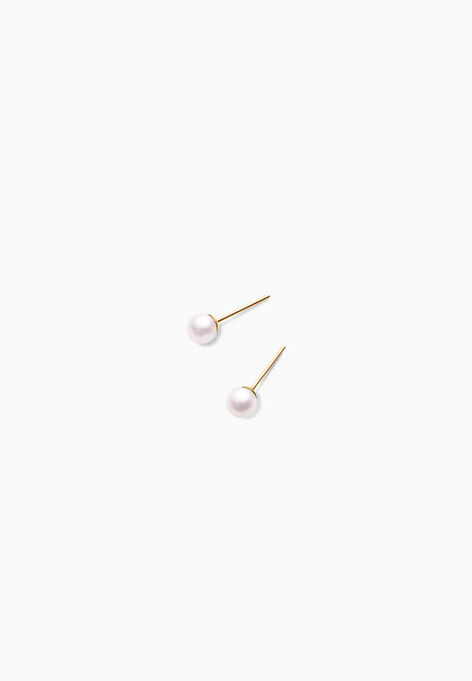 Maria | Maria | Pierced Earlings | K18YG, Akoya Pearl | 15mm