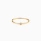 Wire with One Diamond | Wire Withwan Diamond | Ring | K18YG, Diamond