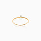 Wire with One Diamond | Wire Withwan Diamond | Ring | K18YG, Diamond